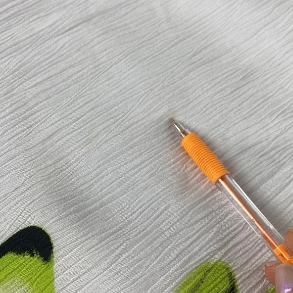 White green floral print shark bite hem tunic shift dress beach dress size large - Picture 9 of 12